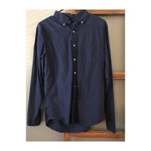 American Eagle Navy blue button down